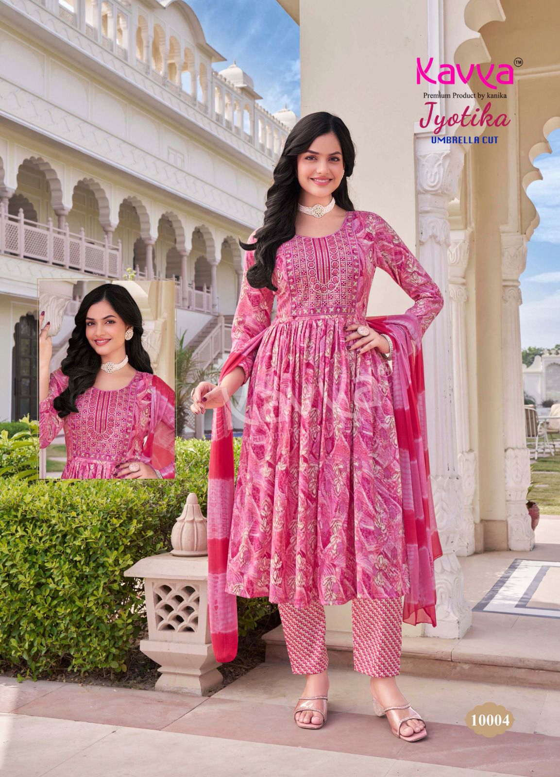Jyotika Vol 10 By Kavya Capsule Foil Printed Kurti With Bottom Dupatta Wholesale Online